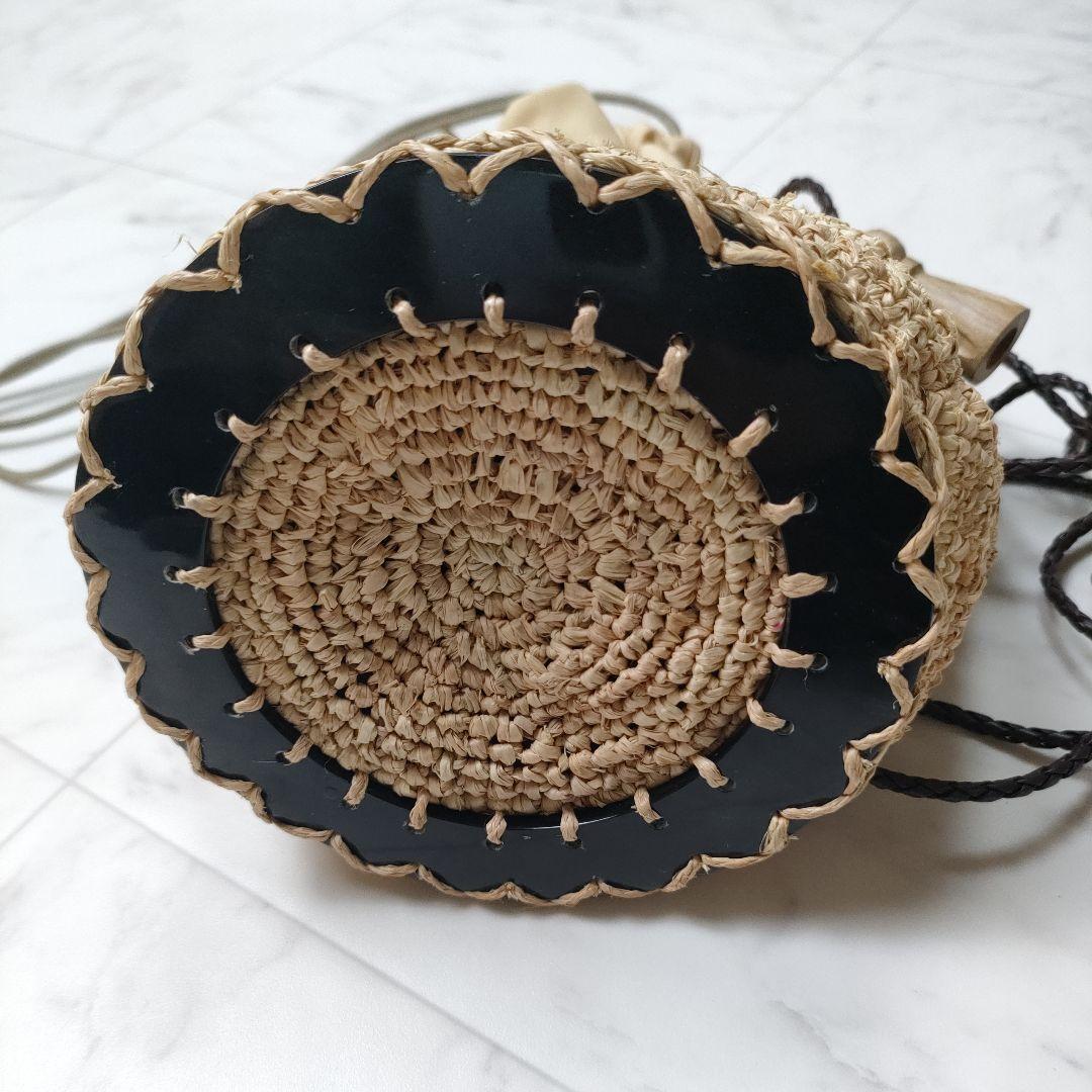 【定価4万】JAMIN PUECH ジャマンピュエッシュ NOA ラフィアバッグ