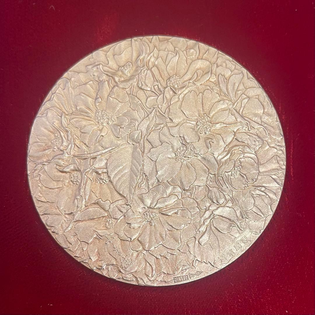 純銀114.28g★昭和63年　桜の通り抜け記念 純銀メダル ★造幣局