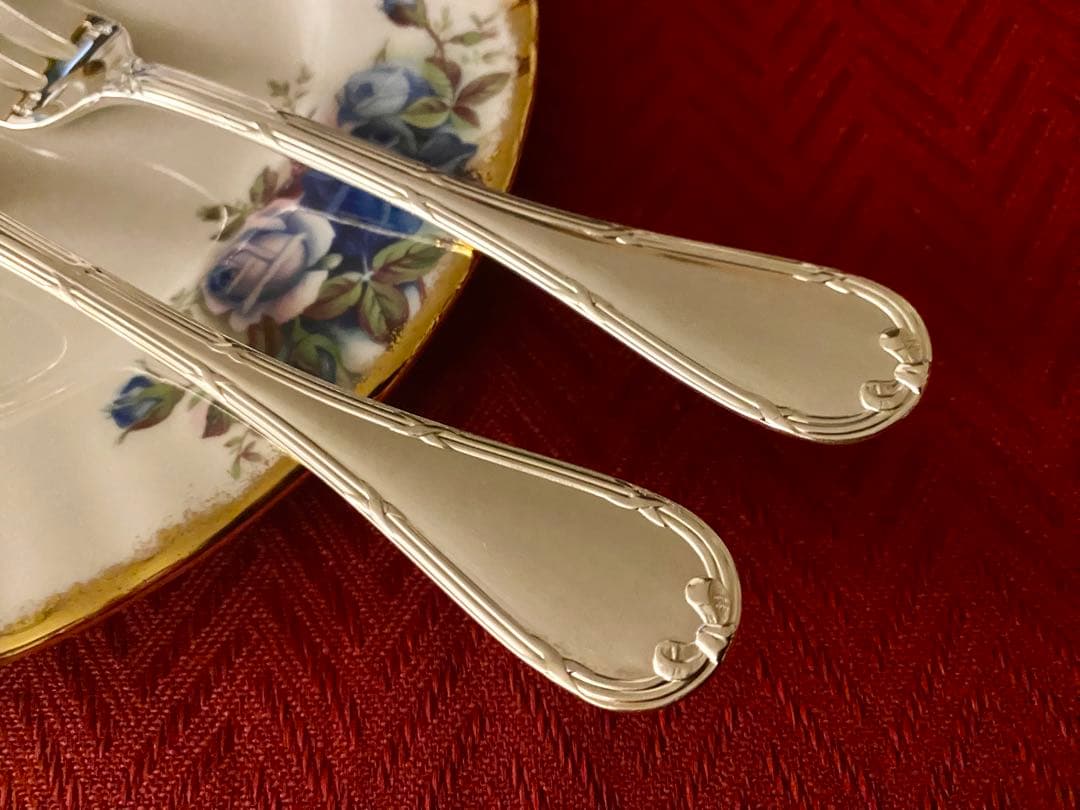 【洋子さま専用商品】クリストフル　リュバン　ケーキフォーク 4本セット