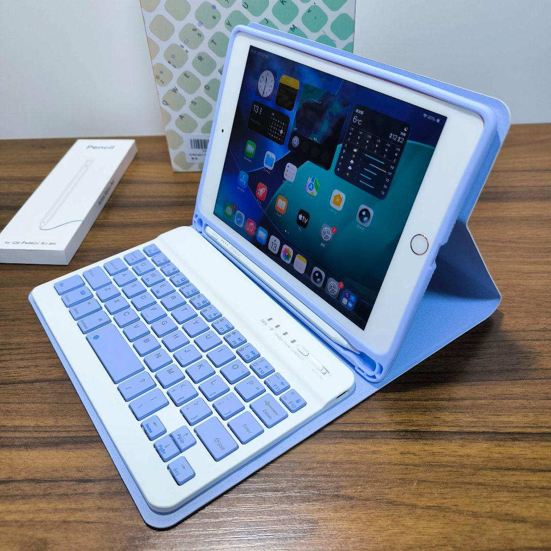 iPad Mini 5 Simフリー 256GB ケースとキーボード、タッチペン