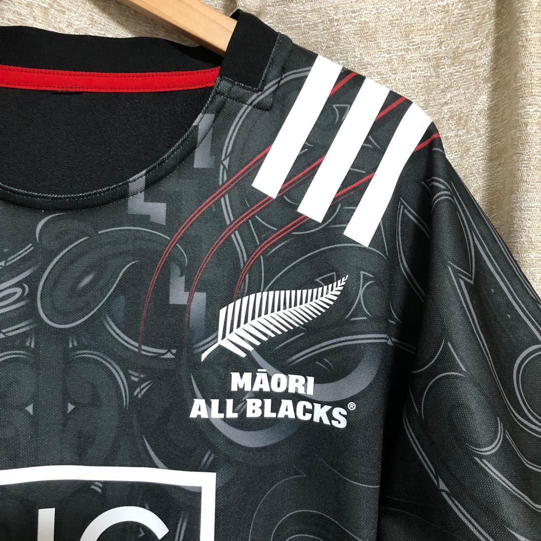 XLサイズ　ラグビー adidasオールブラックス Maori ホームレプリカ