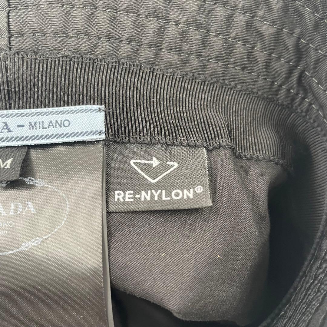 【✨未使用級現行】 プラダ バゲットハット 三角ロゴ RE-NYLON ブラック
