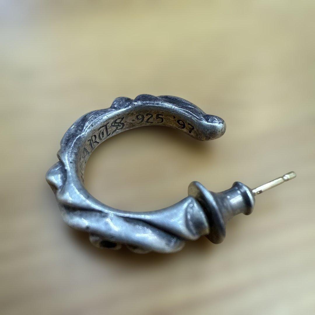 CHROME HEARTS シルバーフープピアス 925 シルバー 両耳用