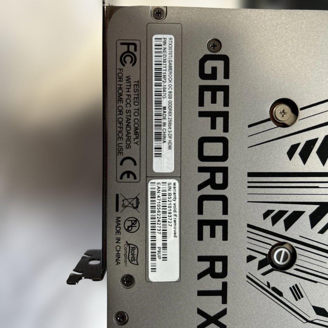 NVIDIA GeForce RTX3070Ti グラフィックボード