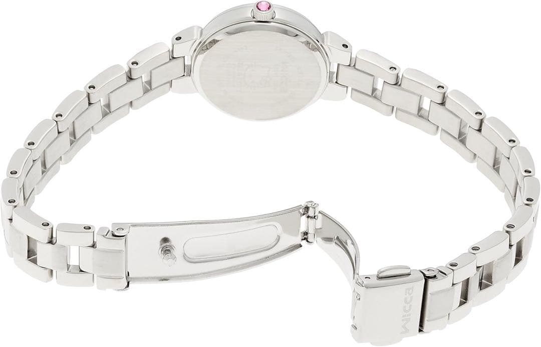 【新品】ウィッカ シルバー アナログ時計 ソーラーテック 電波時計 レディース