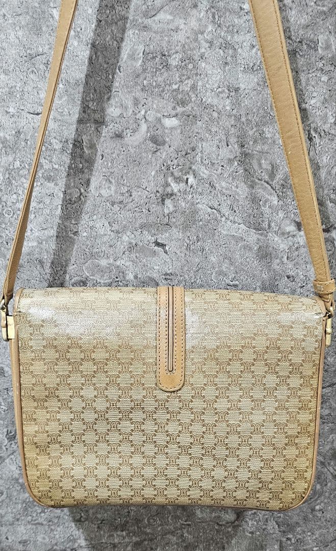 OLD CELINE オールドセリーヌ ショルダーバッグ 本革 レトロ ブラウン