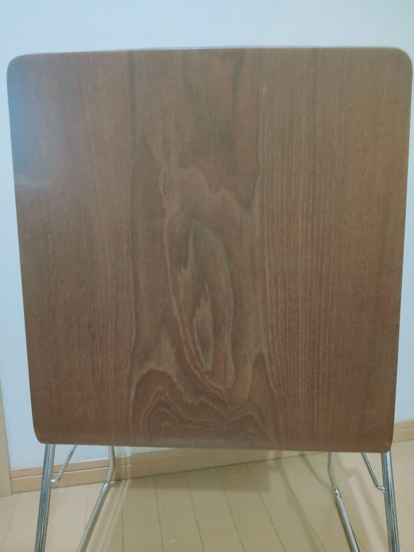 ♪③天童木工 Tendo チークプライウッド PVCレザースチールレッグ　茶色