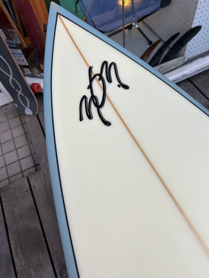 新品303サーフボード 6'1\" 千葉公平シェイプ トライフィン　グレー