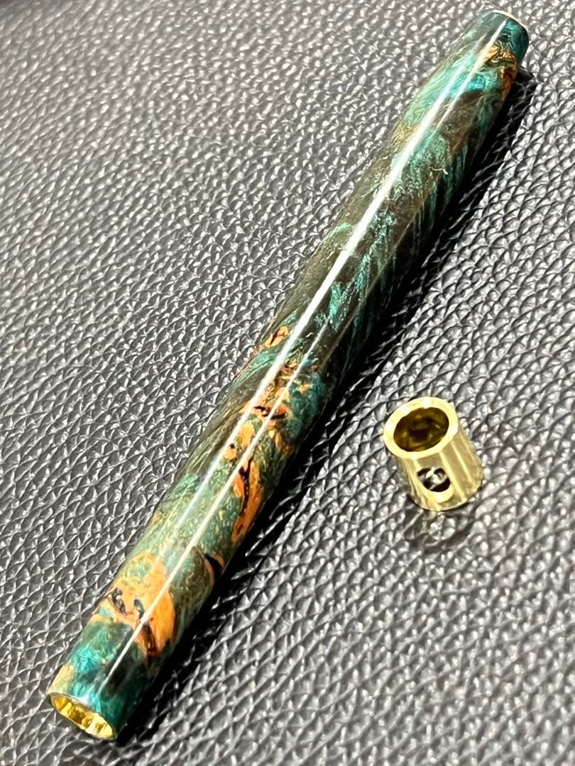 shaikurupg5+スタビメイプル瘤+重量増し加工+真鍮硬度表示窓有り