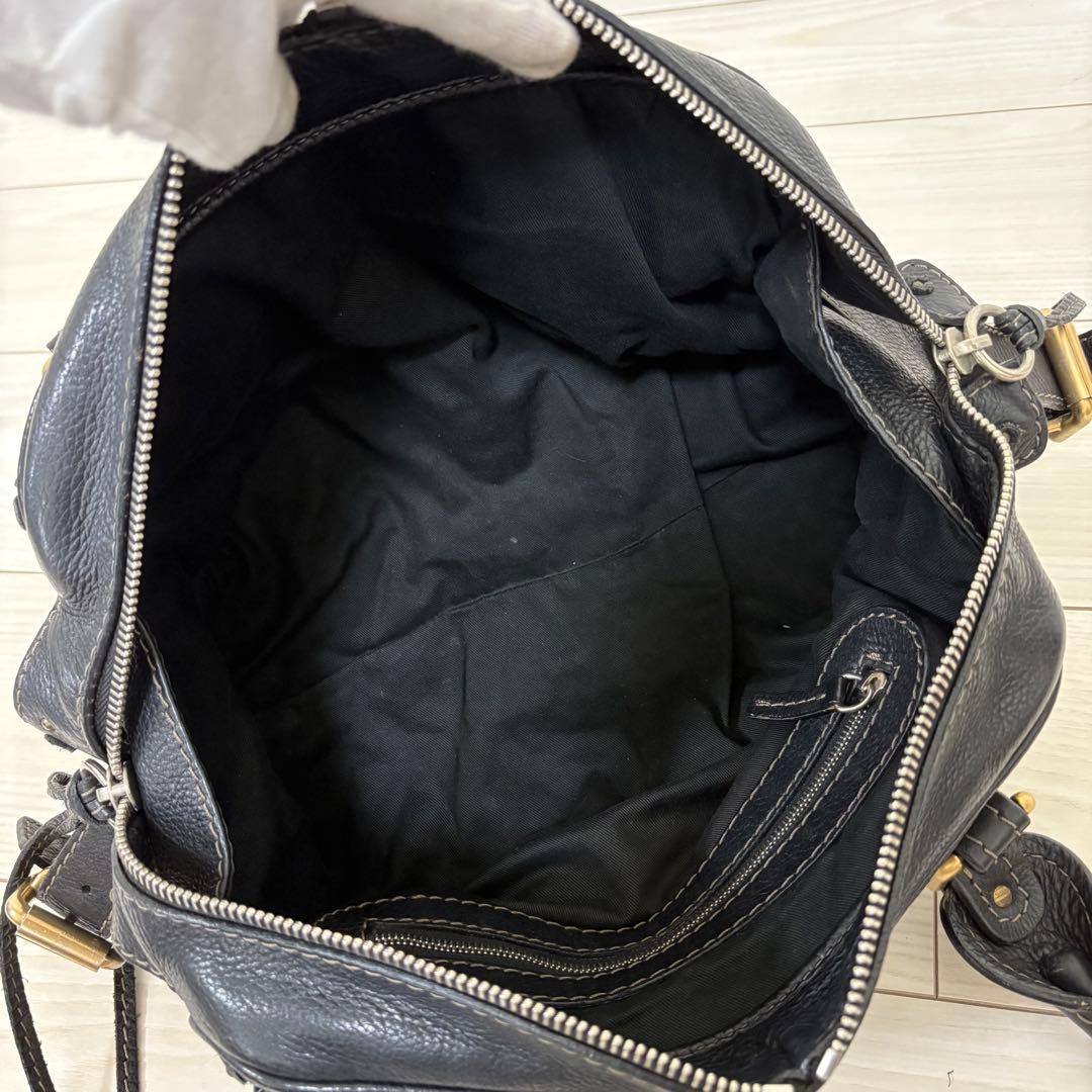 Chloe クロエ パディントン ハンドバッグ レザー 南京錠