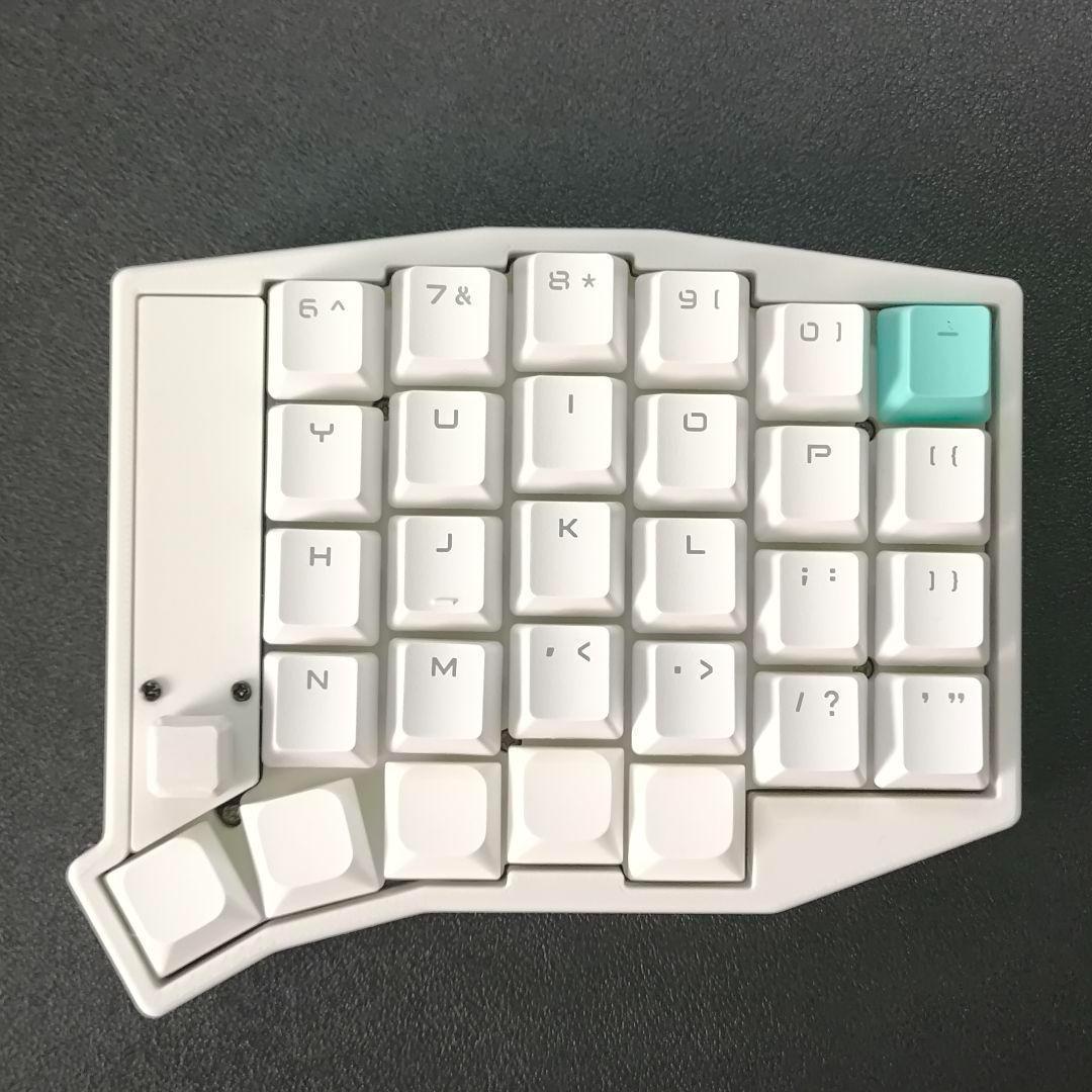 【完成品】Bluetooth 64キー自作キーボード 親指ロープロファイル 印字