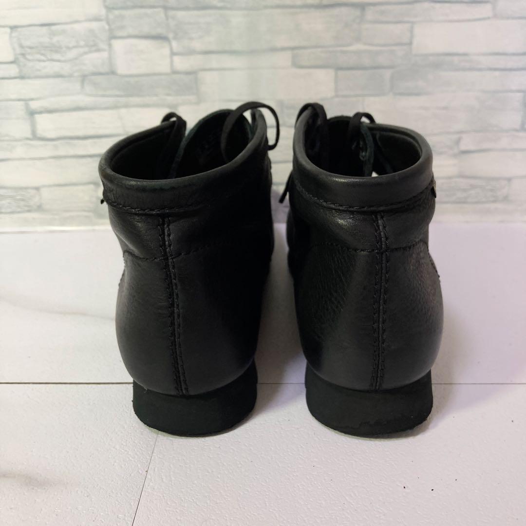 美品 クラークス ワラビーブーツ ゴアテックス 28 本革 防水 ビブラム 黒