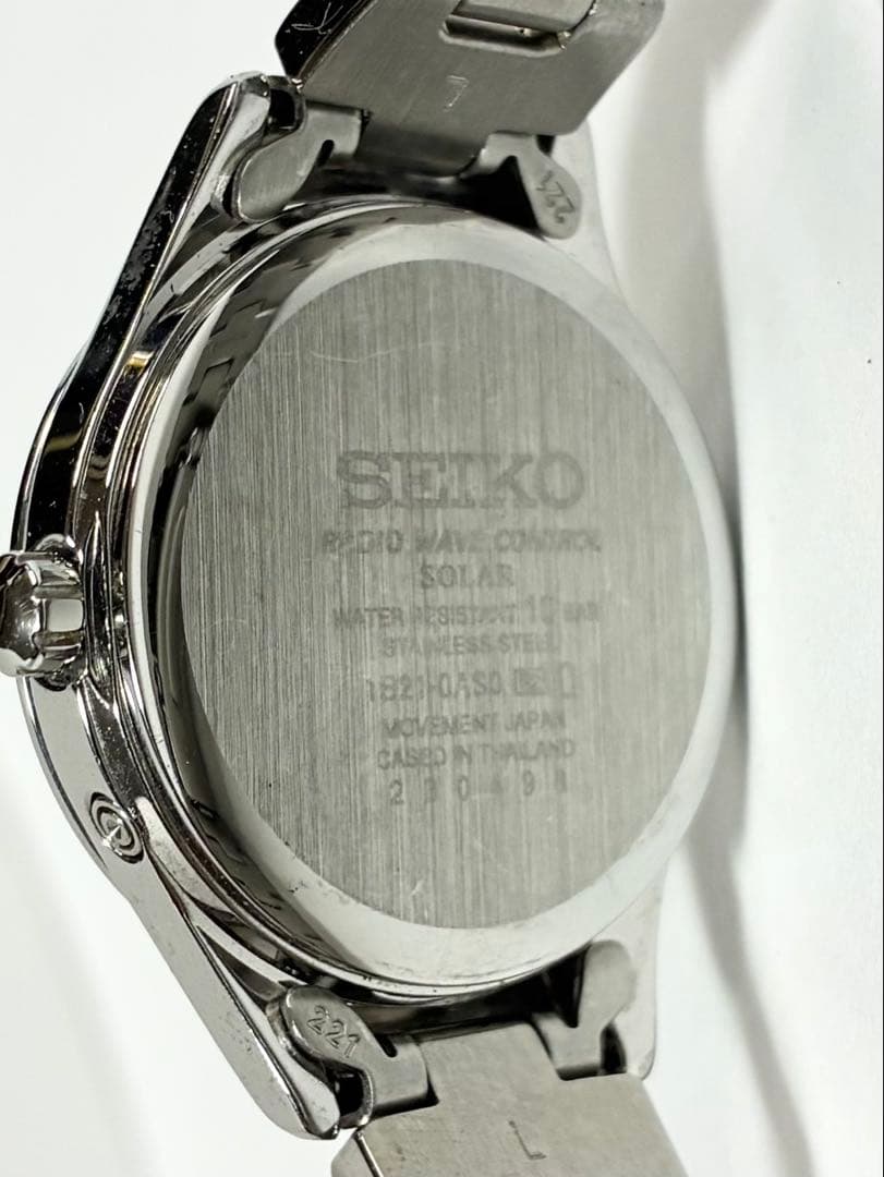 極上品 SEIKO セイコー 電波ソーラー 腕時計 レディース 稼働品