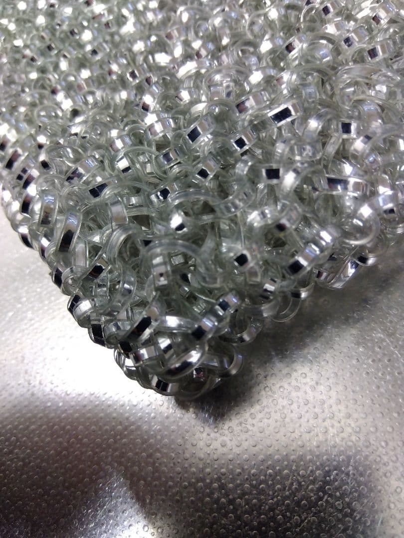 極美品アンテプリマ ワイヤーバッグ スタンダード スクエアラージ シルバー