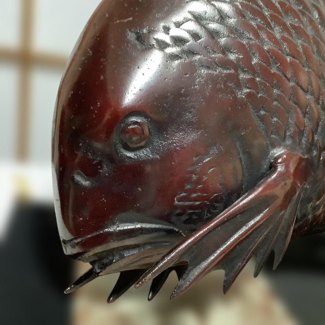 大ぶり‼️#鋳物　#鯛　置物　#縁起物 #金運　#運気