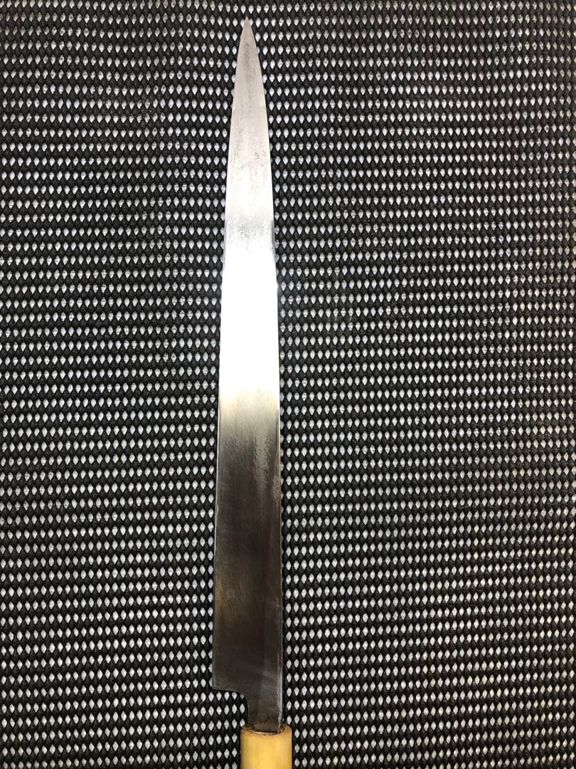 正本 鋼製　柳刃包丁 木製ハンドル