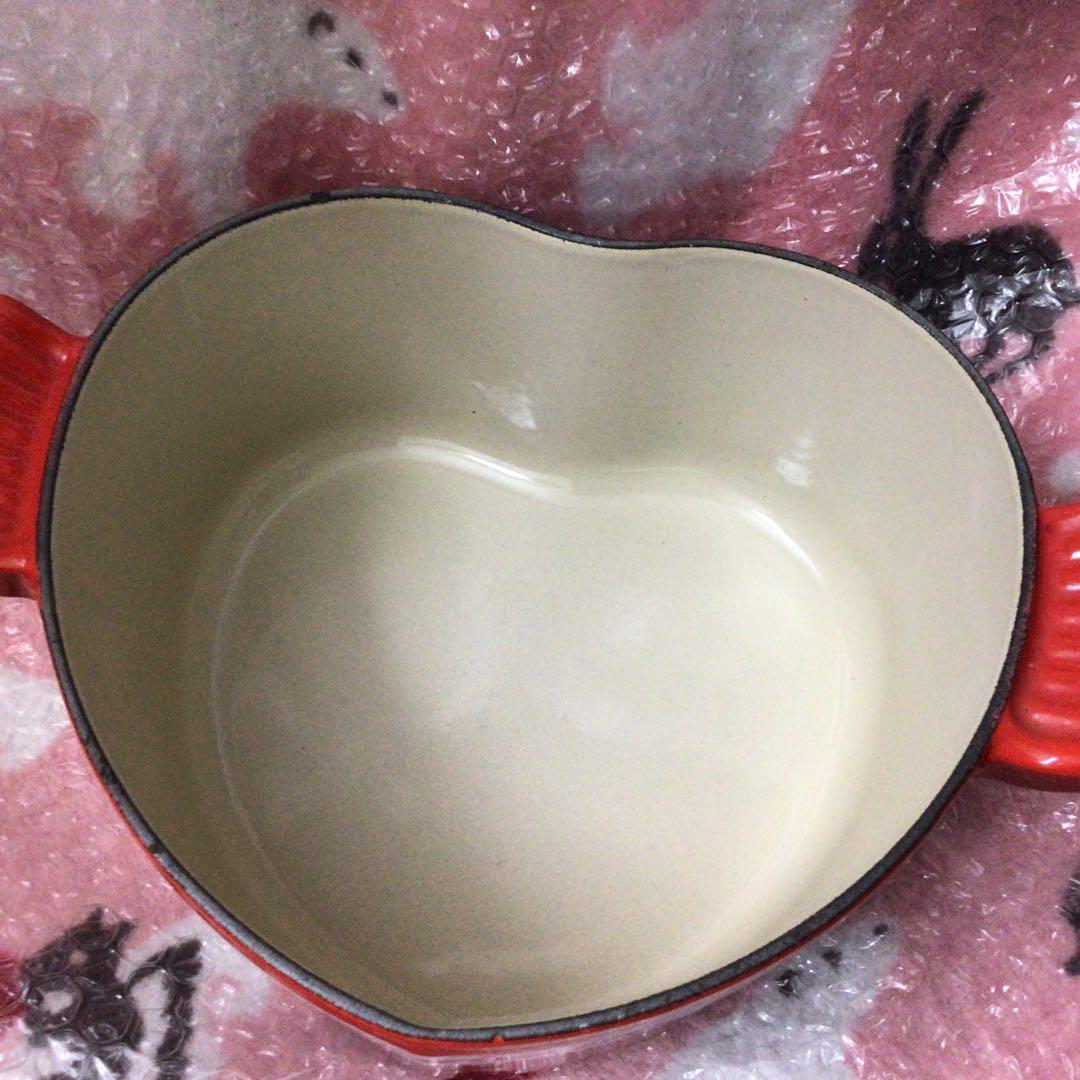 『ル・クルーゼ』未使用ココットダムール♡ハートセット♡レッドピンクホワイト♡