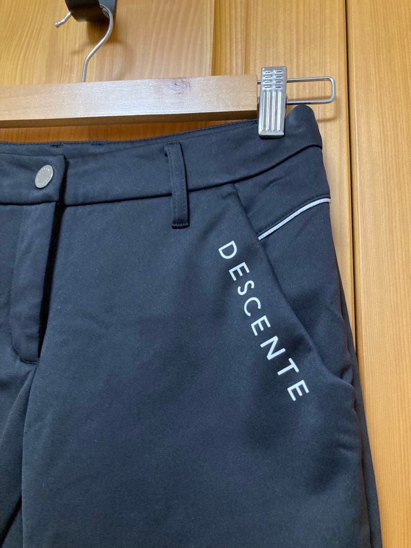 美品 DESCENTE デサントゴルフ ボンディングパンツ 58 SS 黒