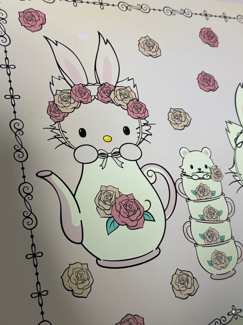 レア 希少 チャーミーキティ うさみみ ウサ耳キティピンク テーブル 机