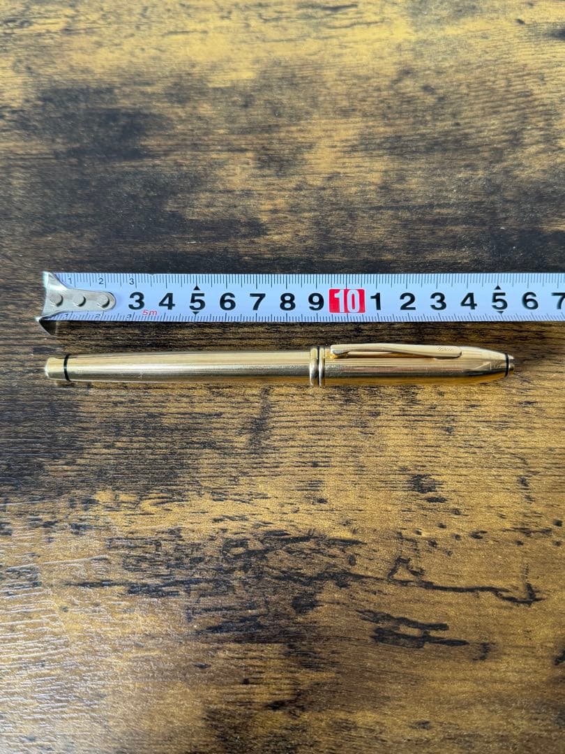 筆記確認&洗浄済み　クロス　タウンゼント　14金　ゴールド　M 万年筆　吸入器付