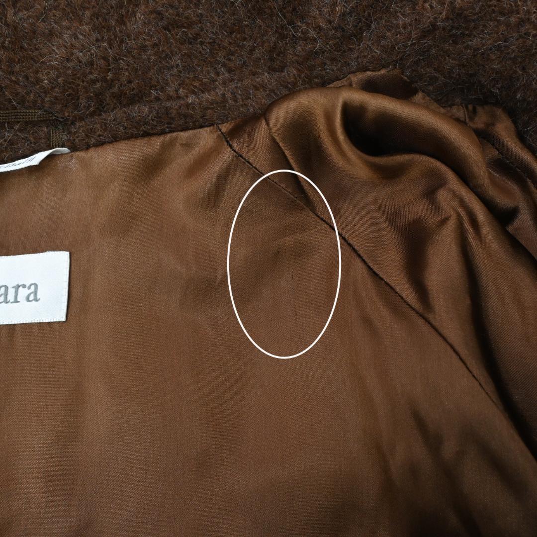 ■ 48289★年 マックスマーラ アルパカ混 スタンドカラーコート 白タグ*