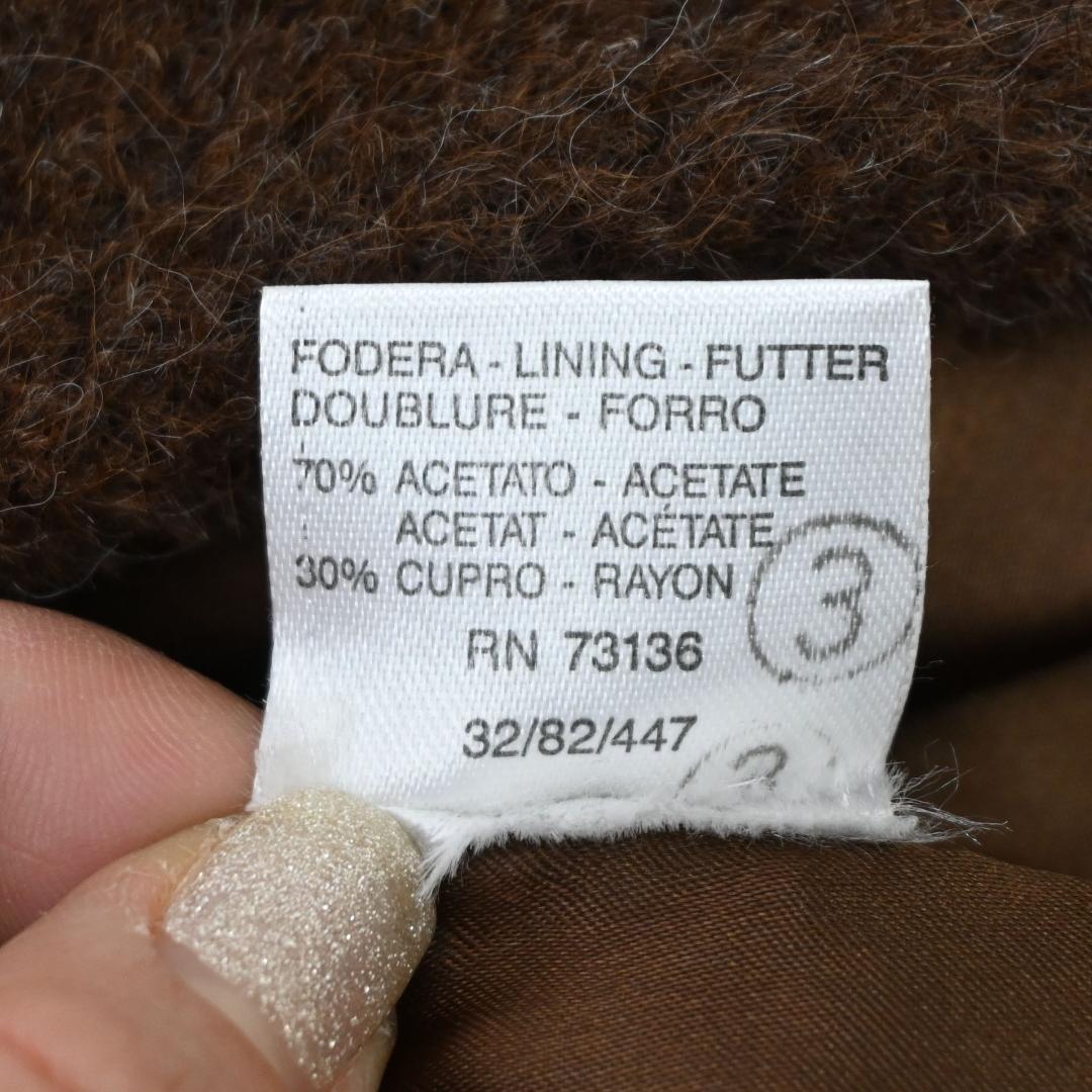 ■ 48289★年 マックスマーラ アルパカ混 スタンドカラーコート 白タグ*