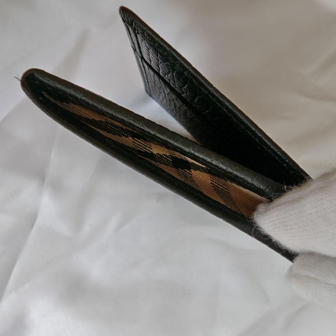 未使用級　バーバリー　カード入れ　ケース　名刺入れ　ブラック