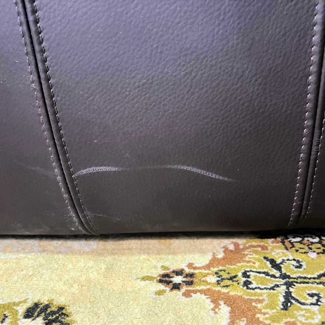 ꧁クラシック家具꧂クッション付2人掛けレザーソファ アーム 合成皮革 リビング