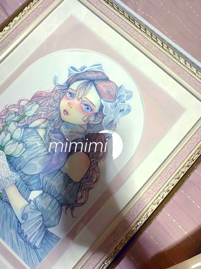 額入りイラスト　『melty sugar white』