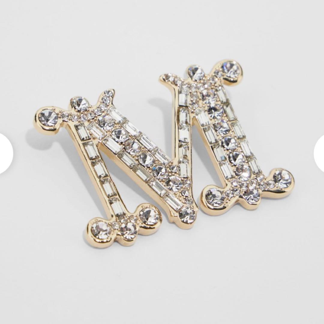 MaxMara｜ブローチ｜確実正規品｜クリスタル｜布袋、タグ付き