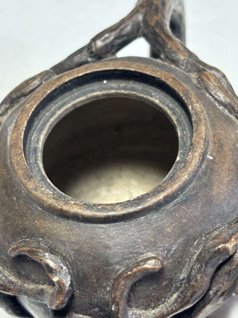 急須 中国茶器 リスとブドウ 珍品