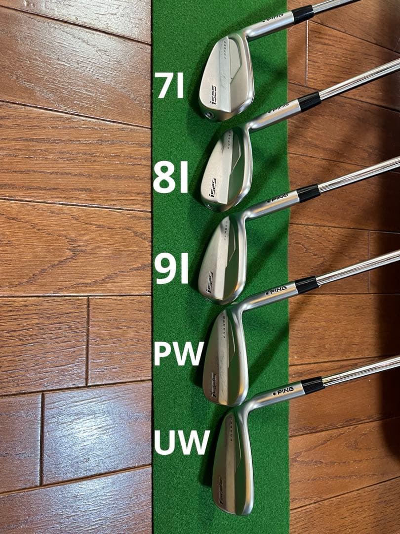 【人気】PING i525 アイアン 5本セット(7-U) 黒ドット