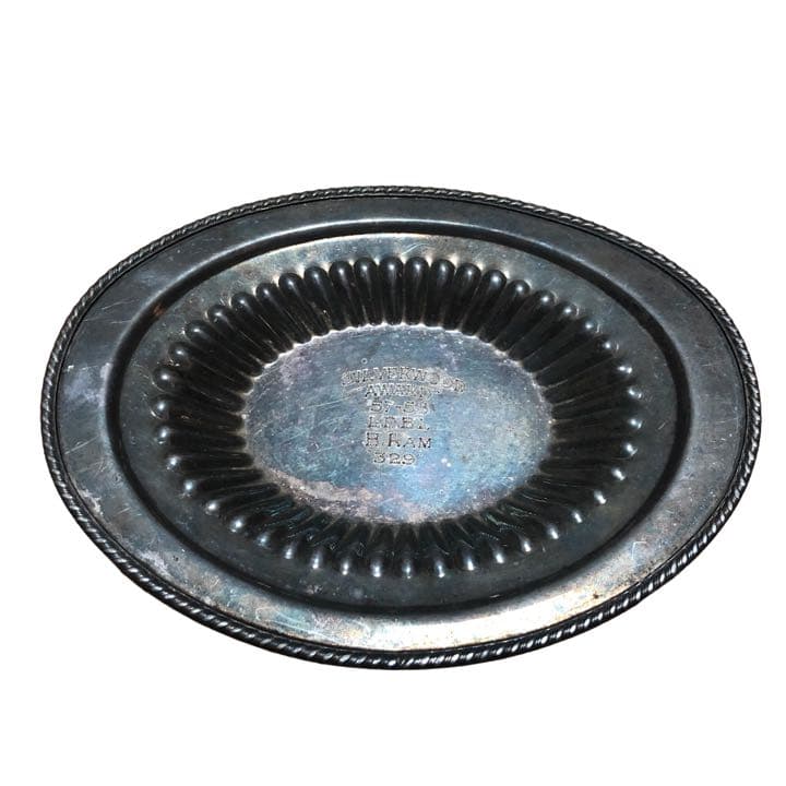 SILVERWOOD シルバー アシュトレー 灰皿 葉巻き等 プレートカルトン