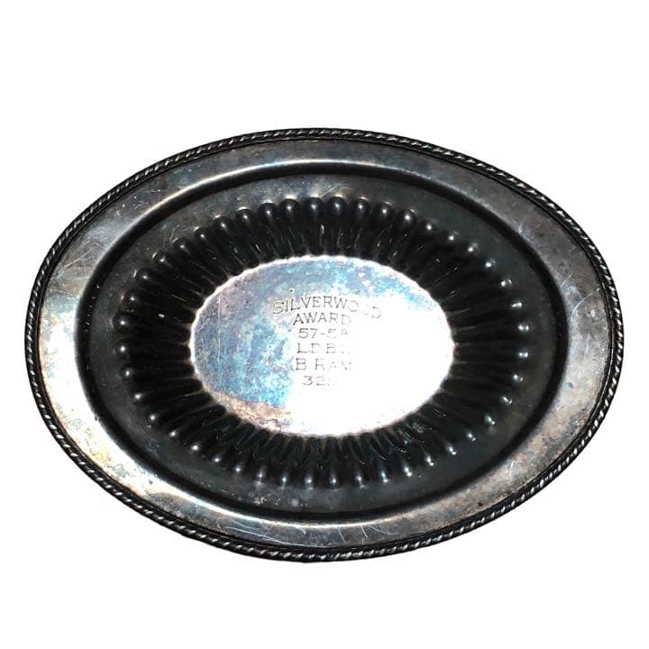 SILVERWOOD シルバー アシュトレー 灰皿 葉巻き等 プレートカルトン