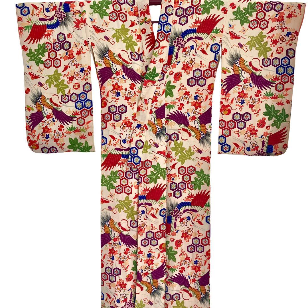 ★みるきーねむ です★アンティーク　ジュニア　女の子　子供着物　NO2