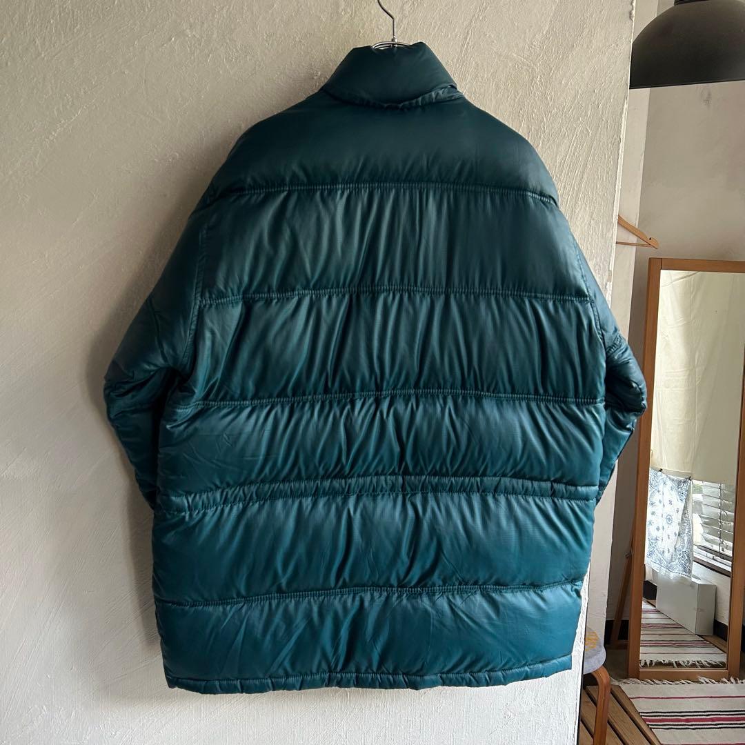 80S L.L.Bean ロゴ刺繍 グースダウン ダウンジャケット グリーン