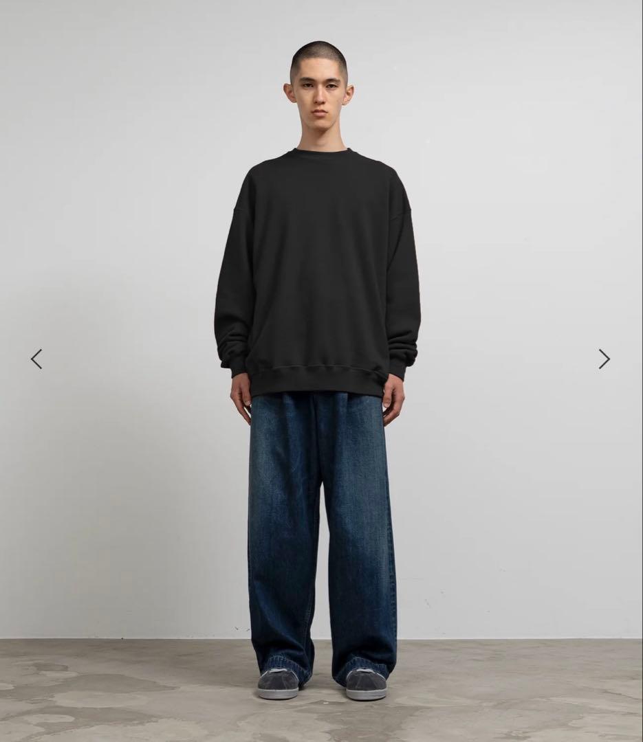 グラフペーパー AZUMA Terry Crew Neck Sweat