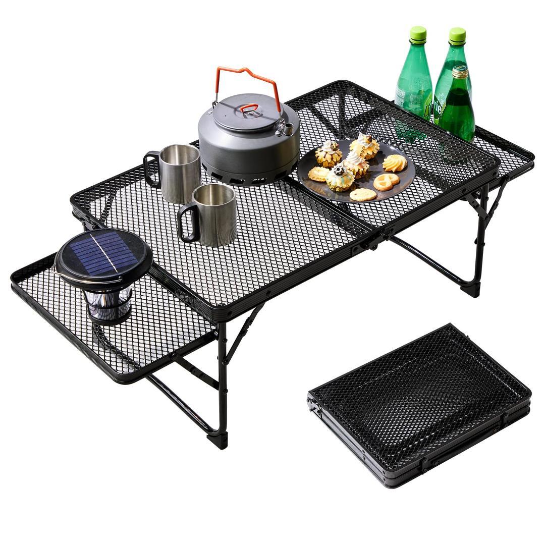 テーブル キャンプ アウトドア メッシュ 折りたたみテーブル 軽量