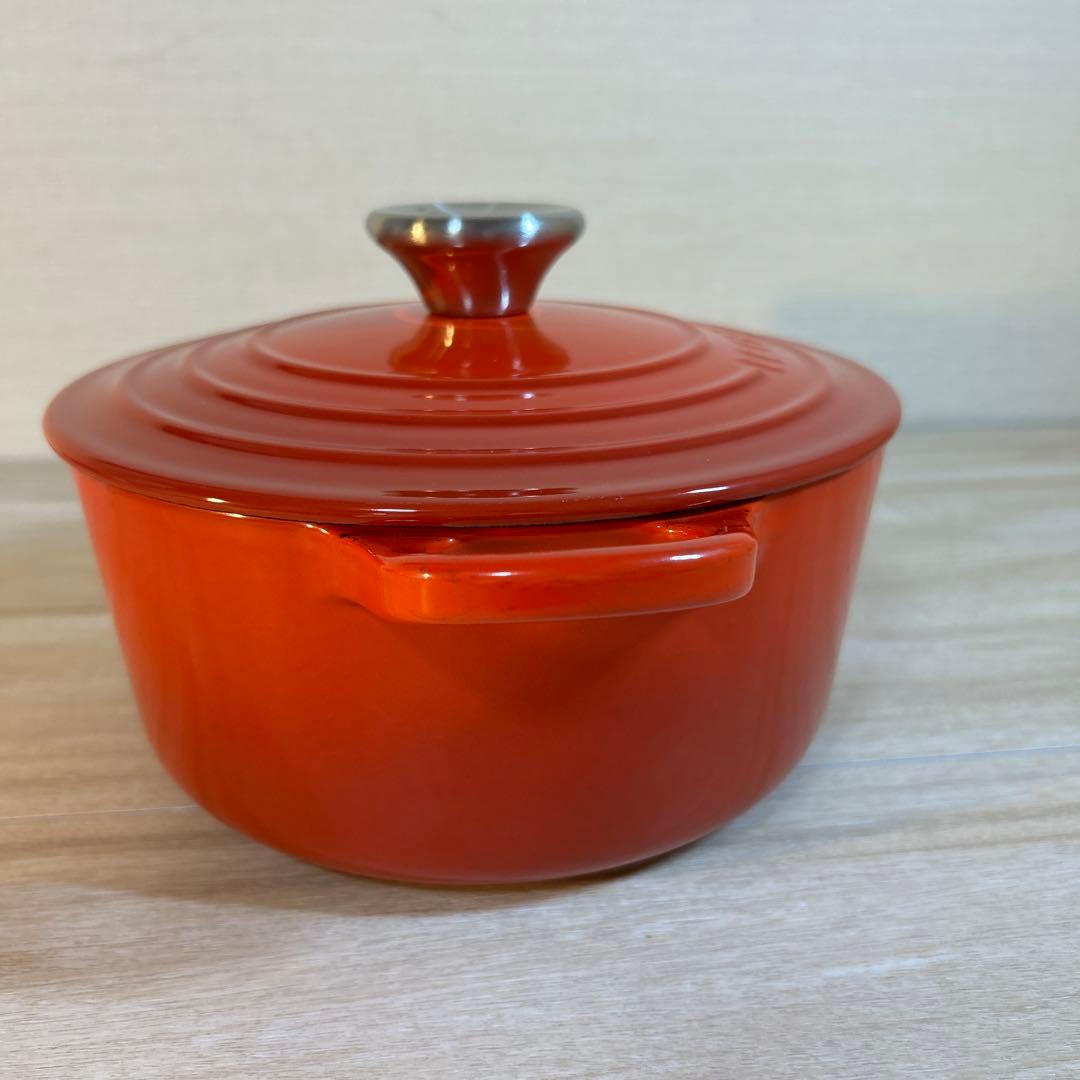 ルクルーゼ　ココットロンド　18cm チリレッド　両手鍋　鍋