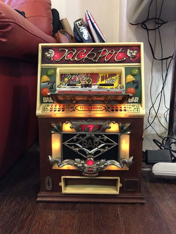 珍品　ジャックポット jackpot / スロット型 ラジカセ