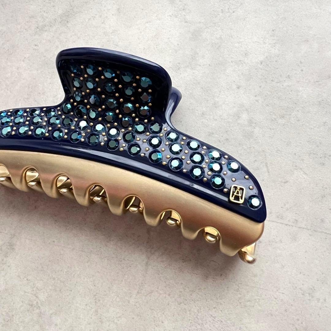 ALEXANDRE DE PARIS VENDOME L クリップ　ネイビー