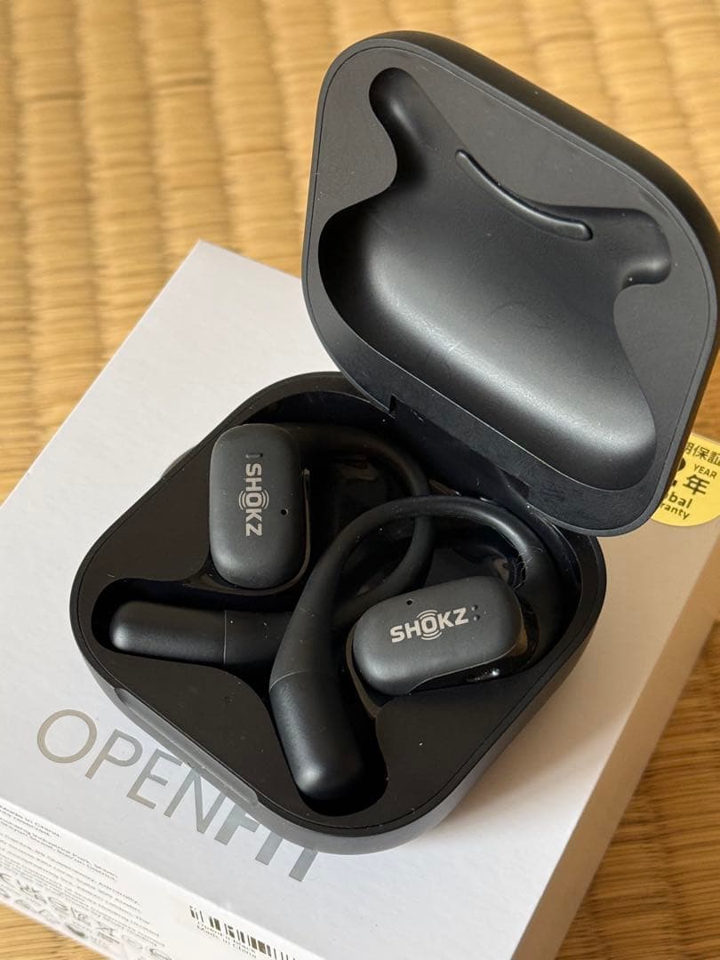 キ*テ様 SHOKZ OPENFIT ブラック ワイヤレスイヤホン