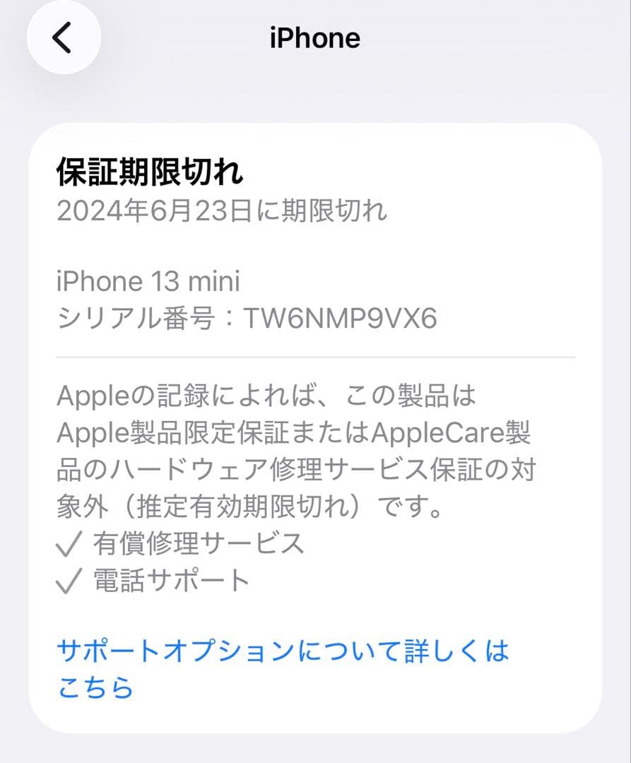 Apple iPhone 13mini 256G ホワイト 本体