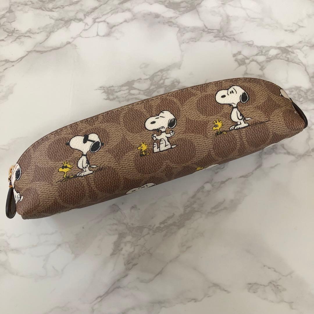 新品未使用 コーチ スヌーピー コラボ ペンケース