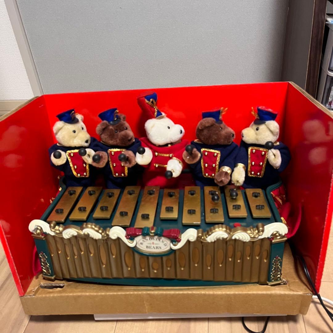 バンドスタンドベアーズ　ミュージカル トイチェスト クリスマス オルゴール