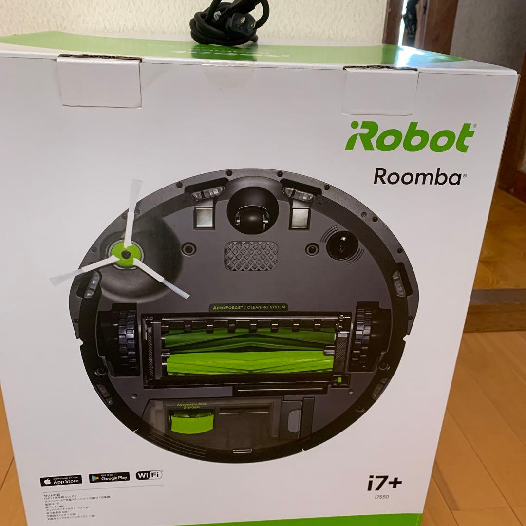 ロボット掃除機ルンバ+自動ゴミ収集機iRobot Roomba i7+ ブラック