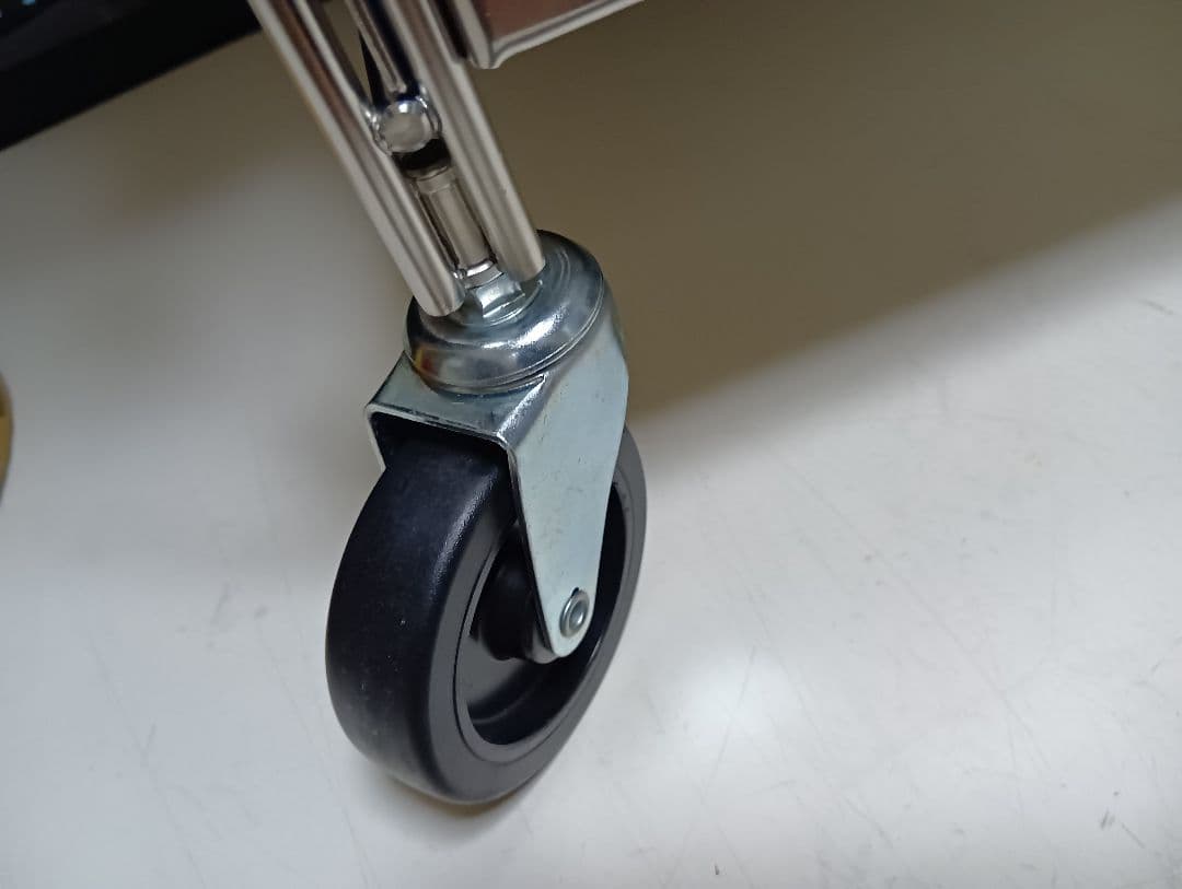 無印良品 ステンレスユニットシェルフワゴンセット キャスター付