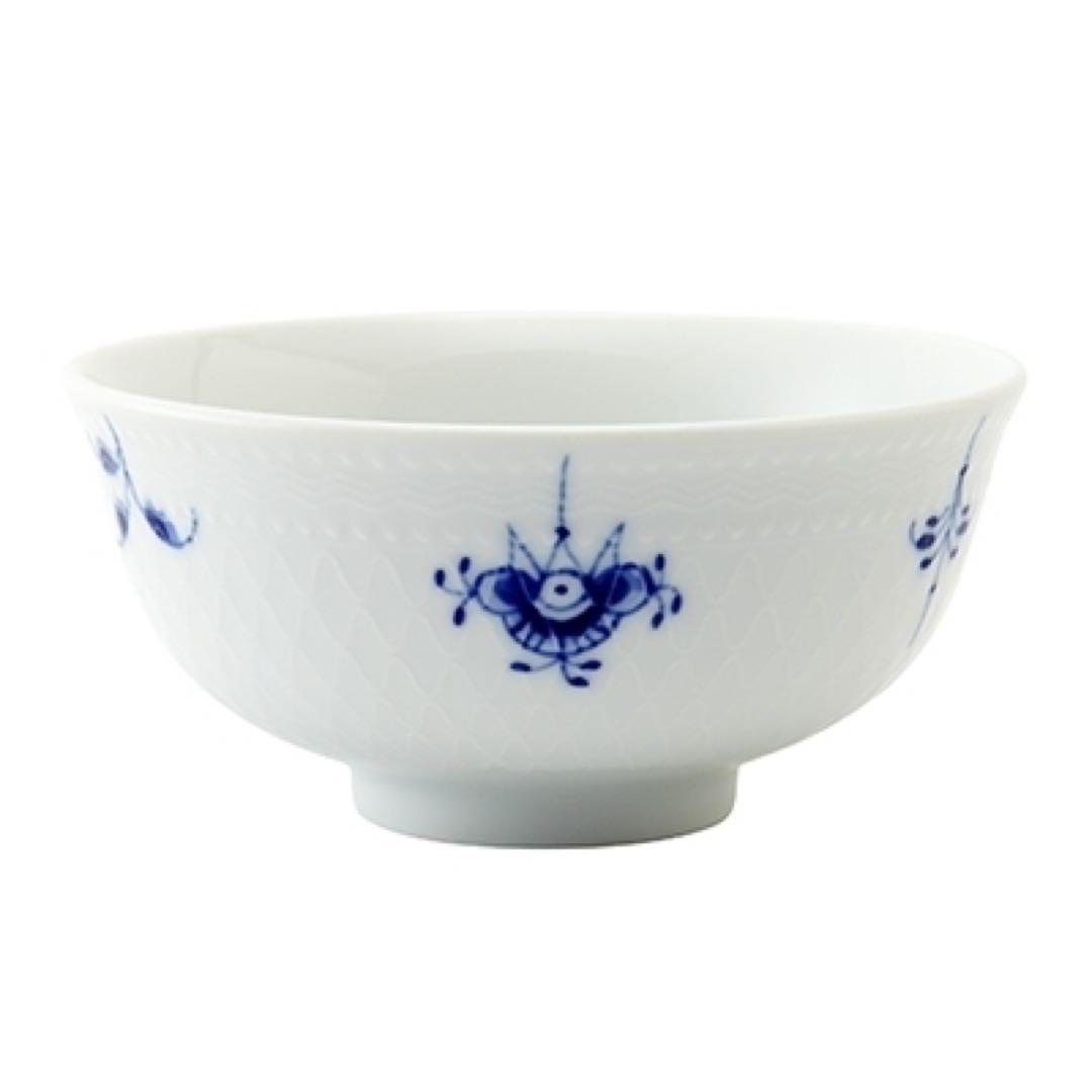 新品ロイヤルコペンハーゲン ブルーパルメッテブロッサム ライスボウルお茶碗セット