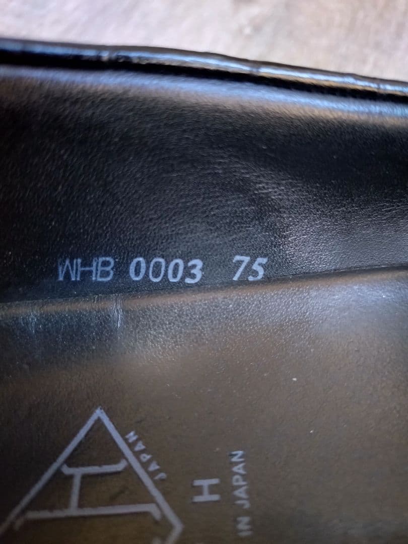 WH クロコダイル型押し ローファー 黒 サイズ7.5