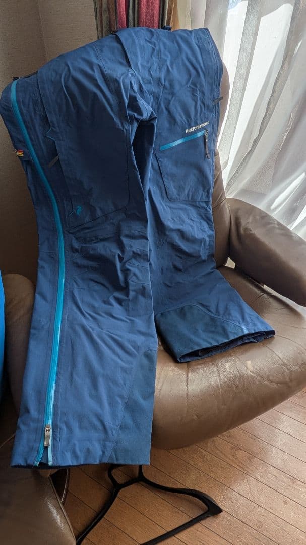 ピークパフォーマンス ブルー系 スキーウェア上下 size : L